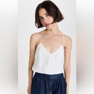 Cami NYC Silk Tank Top, White